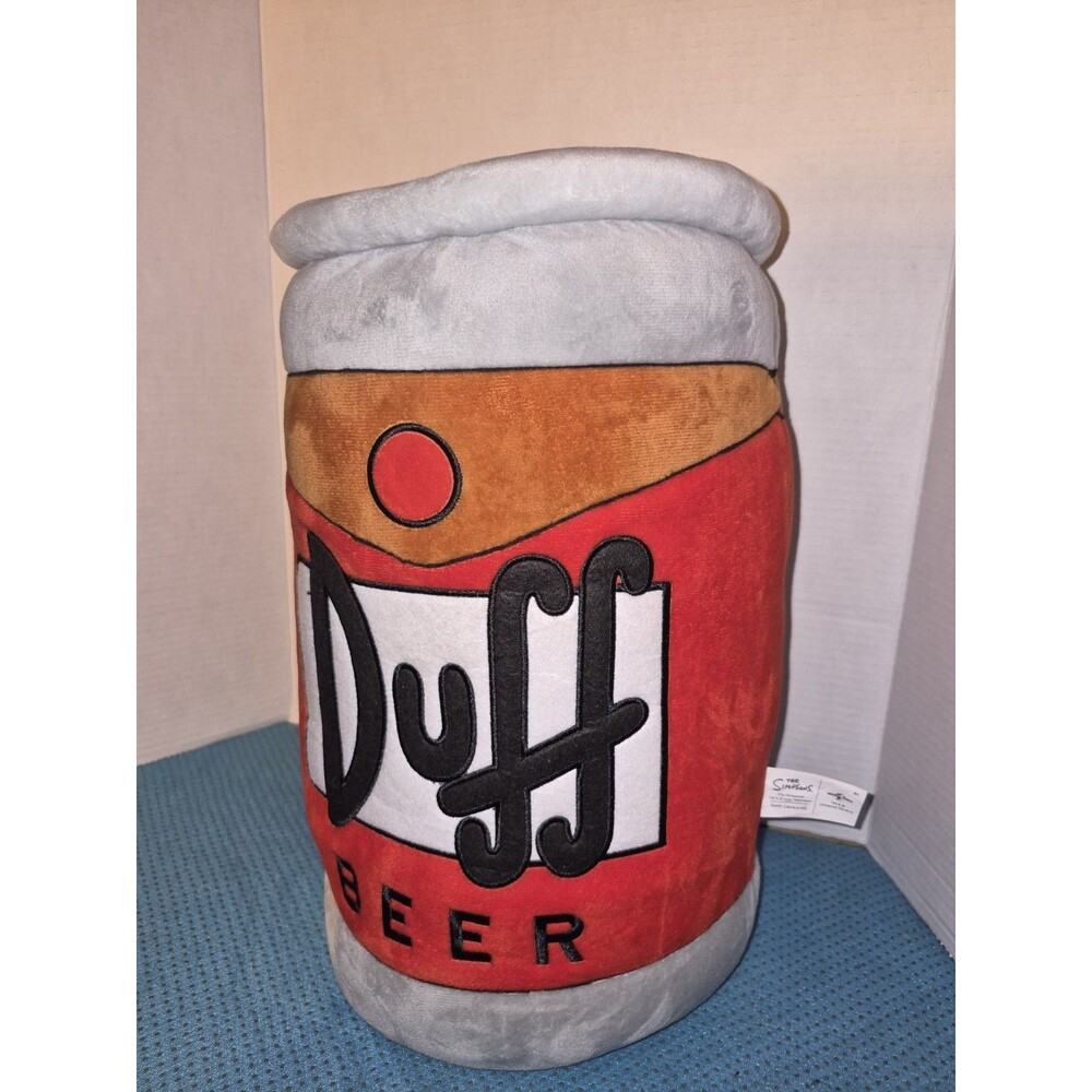 Universal Studios Exclusive The Simpsons DUFF BEER Can 17” Pillow Plush